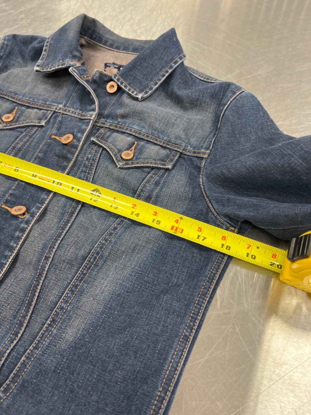 GAP Dark Blue Denim Jean Jacket for Women - Picture 6 of 12